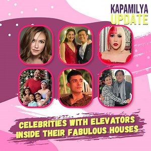 SOSYAL! Let's take a tour inside celebrity houses and find out who has an elevator in their homes! Watch this #KapamilyaUpdate: For more EXCLUSIVE videos, FOLLOW ABS-CBN: https://www.facebook.com/ABSCBNnetwork/ | ABS-CBN