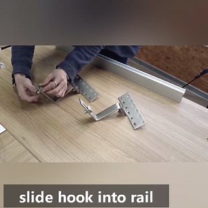 Solar Panel Mounting Bracket Kit System to Metal Roof Sloped or Flat Pitched Tile Shingle Roofs for 1-2pcs Solar Panels with End Cap