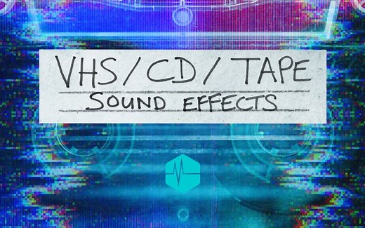 音效素材 VHS磁带CD播放快进倒带操作按钮点击音效包 VHS CD TAPE SFX