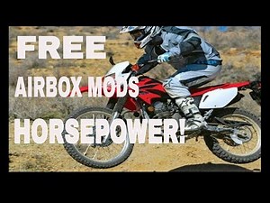 Air box mods CRF Honda FREE Horsepower!