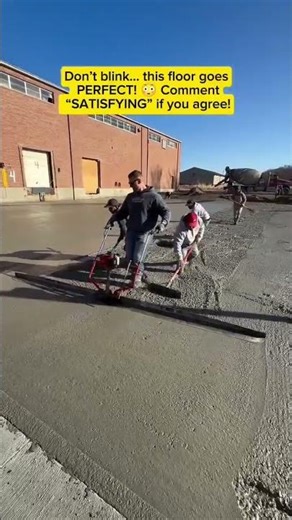 This Concrete Leveling Tool Is INSANE 😱 Perfect Floor in Minutes! #Construction #ASMR #Tools