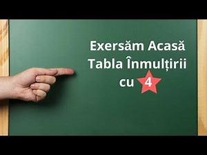 Exersează Tabla Înmulțirii cu 4 | înmulțirea cu 4 pe sărite 4x2=..8x4=..[Înmulțirea cu 4]