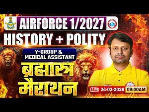 Airforce 1 2027 History Marathon Class | Brahmastra Marathon | Polity For Airforce Y Group
