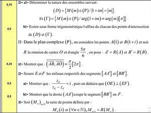 Les nombres complexes: Exercice 17