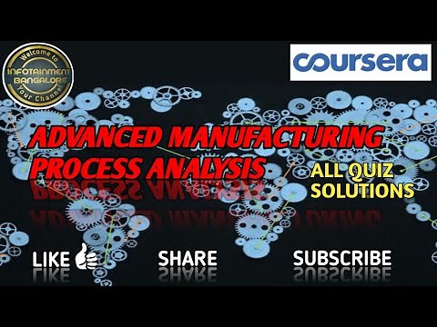 COURSERA CERTIFICATION | ADVANCED MANUFACTURING PROCESS ANALYSIS | ALL QUIZ SOLUTIONS