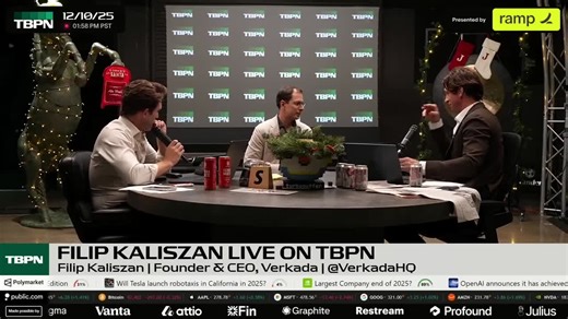 Verkada CEO Filip Kaliszan on AI-Powered Physical Security Solutions | TBPN posted on the topic | LinkedIn