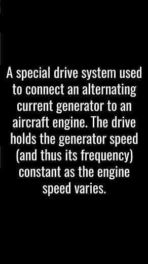 CONSTANT SPEED DRIVE CSD