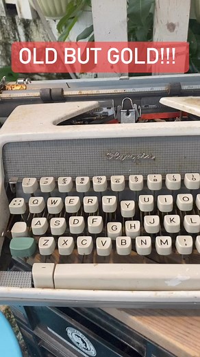 A typewriter is a mechanical or electromechanical machine for typing characters. Typically, a typewriter has an array of keys, and each one causes a different single character to be produced on paper by striking an inked ribbon selectively against the paper with a type element. #Oldbutgoldmemories #typewriters #ganda | This is Janeth