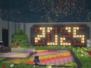 我的世界：跨年必备！4款简单有趣的创意设计 #我的世界 #内容启发搜索 #我的世界建筑教程 #游戏内容风向标