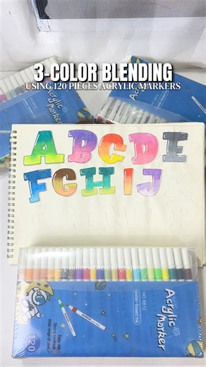 Alphabet letter color blending #calligraphy #lettering #colorblending #art #artideas