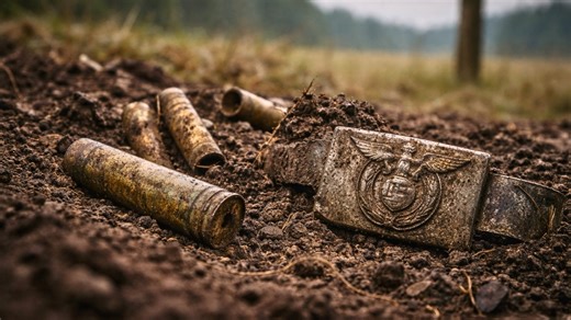Relics of the Reich emerge from the soil along the old German border