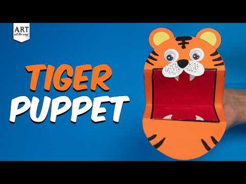DIY Tiger Puppet | Quick and Easy Kids Crafts