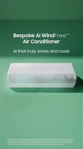 39K views · 243 reactions | Your wearable device is all you need to ensure perfect cooling while you sleep! It syncs with your #BespokeAI WindFree™ Air Conditioner, giving you effective cooling based on when you sleep. #Samsung | Samsung | Facebook