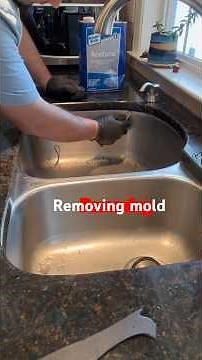 Removing Mold Around Kitchen Sink: A Viral How-To Guide! 🛠️ #mold #kitchensink #viral #howto