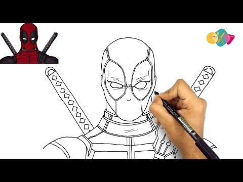 how to draw deadpool || step by step tutorial