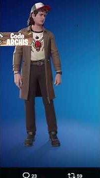 Tous les SKINS et EMOTE STRANGER THINGS + Vecna Fortnite #shorts