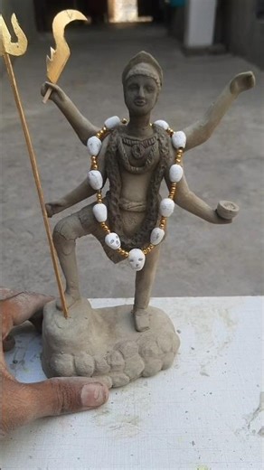 🌺How to make mata kali ki murti🌺 #viral #youtubeshorts #clayart #trending #shorts