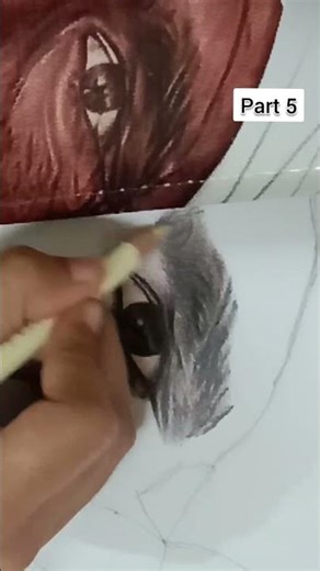 Part 5 | Portrait Sketch Progress ✏️ | Realistic Shading Tutorial #Shorts #dyaluartgallery