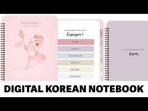 How to Create a Digital Korean Notebook Using Keynote