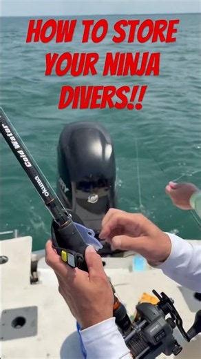 This is how I store my new Dreamweaver Ninja divers when they are not in use!#dreamweaver #okuma