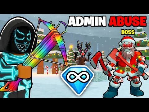 NEW CHRISTMAS ADMIN ABUSE IS CRAZY in 99 Nights in The Forest!