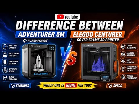 Flashforge Adventurer 5M vs ELEGOO Centauri Carbon | #stemlearning #engineering #robotics #diy