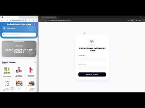 Flutter Supermarket App Website tutorial