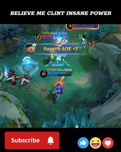 Believe me clint insane power😱#shorts#mlbb#clint#mobilelegends#moba5v5