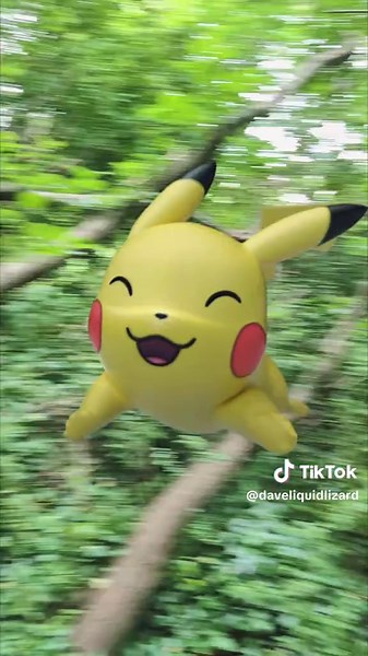 Hold on tight and spin with your bestie! Pikachu is loving it! which Pokémon should I do this to next? 😀😵‍💫 #3d #animation #pokemon #ar #augmentedreality #meme #c4d #cgi #vfx #pikachu