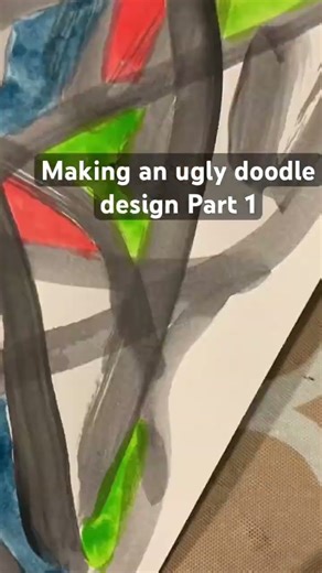 This ugly doodle design today will be fabulous tomorrow! Come back an see. #doodlelove #doodleart
