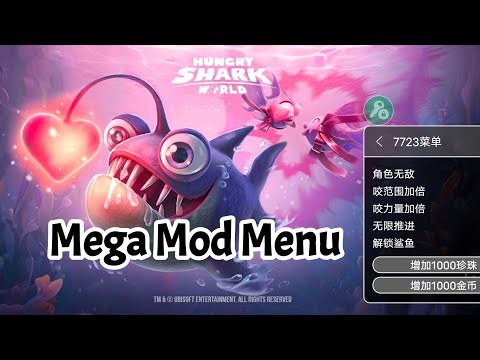 Play the game Hungry Shark World Mega Mod Menu