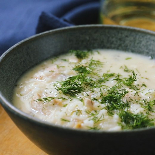 356K views · 85 reactions | A warm bowl of chicken soup with rice will always help when you're feeling under the weather—this version is extra flavorful thanks to the addition of egg yolks and lemon juice. GET THE RECIPE: https://bit.ly/3OiumdQ | Food & Wine | Facebook