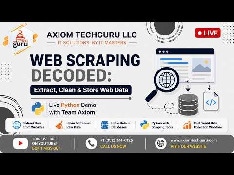 🕸️ Web Scraping Decoded: Extract, Clean & Store Web Data | Live Python Demo