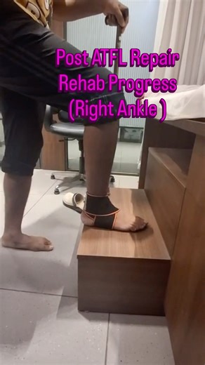 ATFL Repair Rehab Progress Right Ankle ligament #shorts #motivation #exercise #foot #anklepain #life