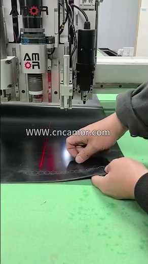 Small round rubber gasket quick cutting with CNC Gasket Cutting Machine#oscillations