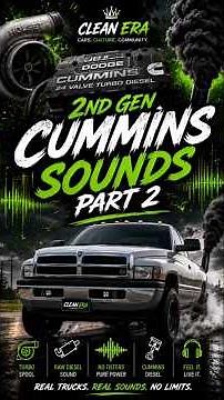 Dodge RAM 2nd Generation Cummins Diesel Sounds.Volume UP!!!#asmr #diesel #turbo #dodge