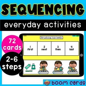 Sequencing Stories with Pictures Boom Cards | Everyday Activities