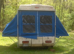 Vintage pop up camper