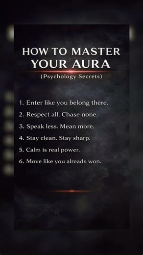 How to Master Your Aura & Control Any Room 🔥 (Dark Psychology Secrets)