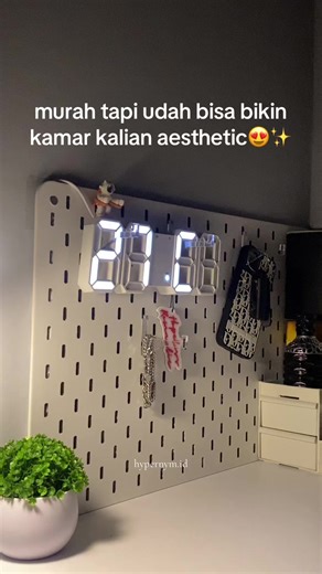 Jam Dinding Led Digital untuk Kamar Aesthetic