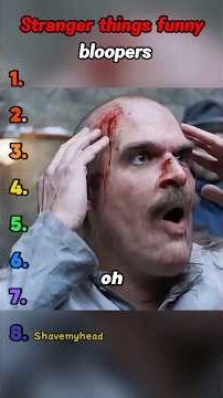 Top 8 funny bloopers #strangerthings #strangerthings5 #st5 #funny #behindthescenes #bloopers #shorts