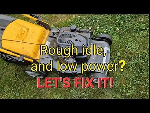 Easy to fix rough idle on lawn mover Stiga Combi SQ 50 with auto throttle problem #lawnmower #stiga