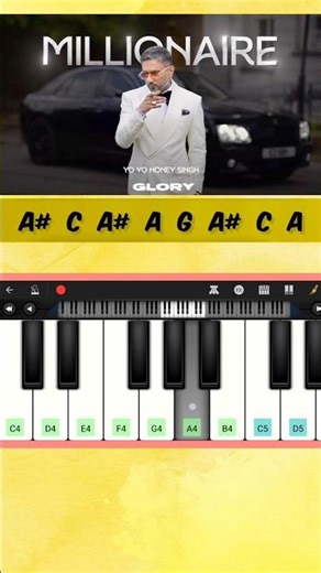 Millionaire Piano tutorial | #millionaire #shorts