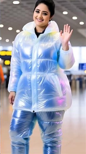 Shiny Winter Puffer Jacket Style #ledystyle #trending #shotrs #vlog ✨🧥