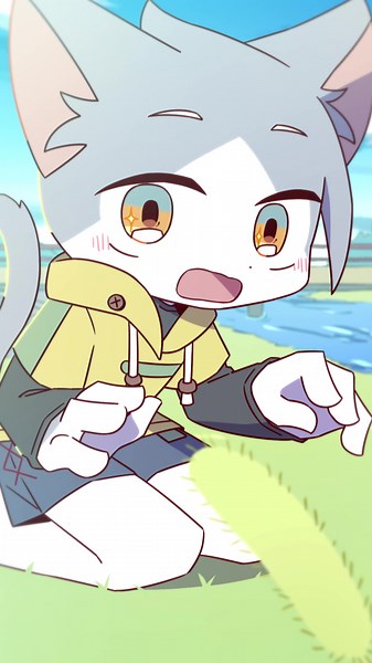 ねこじゃらし #ケモノ #furry #kemono #アニメーション #animation
