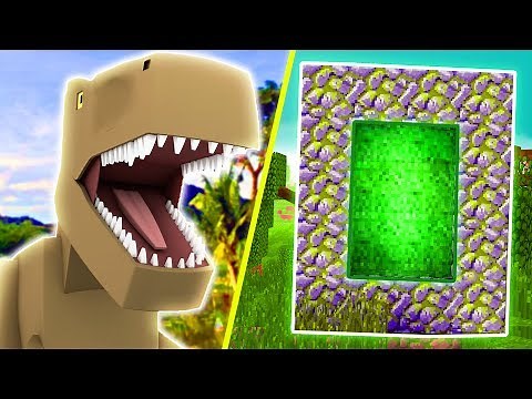 How to Make a Portal to JURASSIC WORLD!! | Minecraft Mods