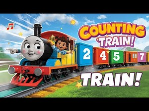 🚂 Counting Train Song for Kids | Learn Numbers 1-10 | Fun Educational Music Video