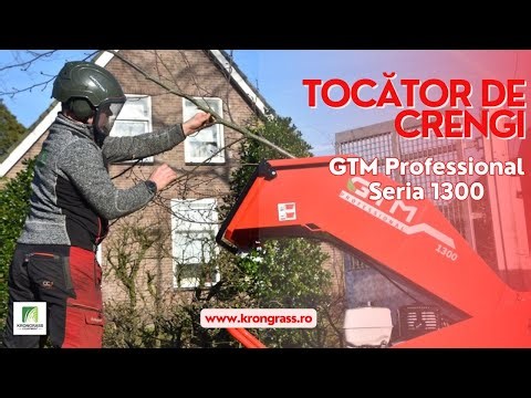 Tocător de crengi | GTM Professional | Seria 1300 | Motor Loncin, Honda sau Mitsubishi | ⌀ 10 cm