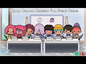 *CHAOTIC* Kpop Demon Hunters fan event scene! 🎬✨| Toca Life World x Kpop Demon Hunters 🌎😈