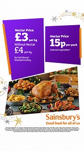 Big servings, bigger savings this Christmas with Nectar. | Sainsbury's